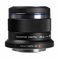 Minimum focusing distance: 0.20M, focal length: 45mm. This single focal length portrait lens has a beautiful shallow...