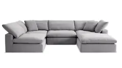grey sectional sofa. Bob’s furniture. The dream sectional Great value in perfect condition. Must sell