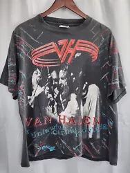 Vintage 90`s Van Halen T Shirt Men`s Size XL Chest 22 1/2