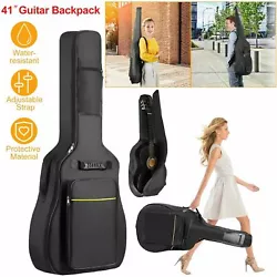 1 x 41” Padded Protective Acoustic Guitar Gig Bag. Compatibility: standard classical or acoustic guitars up to 41”...