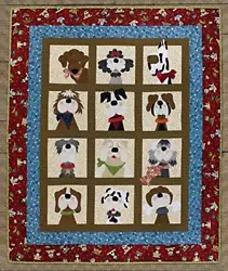 Manufacturer Whole Country Caboodle. Pattern Finished size of Wall Hanging 40 x 49. Includes 12 dog appliques and...