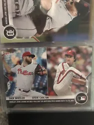 Zack Wheeler / Steve Carlton - 2021 MLB TOPPS NOW® Card 230 10+ Ks AND XBH