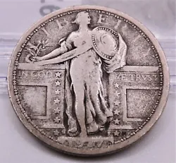 This is a 1917 S Type1 Silver Standing Liberty Quarter that appears to be in Fine or Very Fine condition. You can grade...