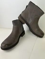 UGG Womens Harrison Zip Waterproof Leather Boots 1123287 Brown EUC Size 9.5. Boots have been lightly used and are in...