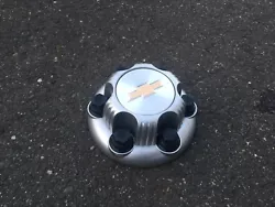 Used Chevy center cap. Clean, 6 lug. Not exactly sure what this style was for.