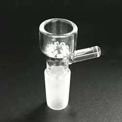 14mm Male Glass Bowl with Snowflake Screen. Clear Color. The snowflakescreen will keep most of the ash out. The bowl is...