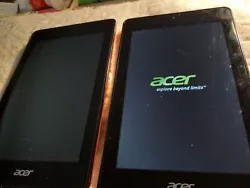 Acer Iconia One 7 B1-730 HD Wi-Fi, 8 inch Purple and Red Set Of Two. These are used but have been reset. Purple one has...