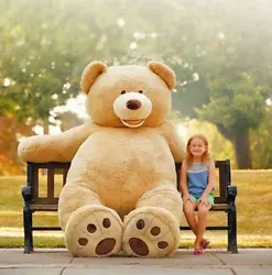 THIS BEAR IS MADE OF PREMIUM QUALITY SOFT MATERIAL, UNLIKE THE STYROFOAM STUFFED CARNIVAL PRIZE STUFFED BEARS! GIANT...