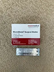 This sale is for 1 box of100 sterilized surgical stainless steel #10 blades. There are 11 boxes available. Note: photo...