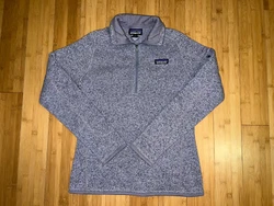 Patagonia Better Sweater Women’s Small Pullover Fleece Quarter 1/4 Zip Gray. I picked this up because it was in like...