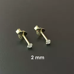 The Stones are AAA Grade Round Cut High Quality Cubic Zirconia. -These Earrings are made of Solid. 925 Sterling Silver...