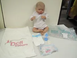 Up For sale: Pinky Reborn Baby Doll Realistic Newborn Silicone approx 19