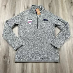 NEW Patagonia Better Sweater 1/4 Zip Pullover Jacket Size XS Birch White Harvard.