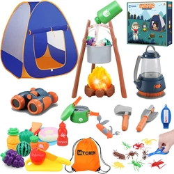 🎄【Great Camping Toys Set for Kids】Playing with Camping Toys & Outdoor Explorer Kit! This kids camping tent...