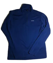 Patagonia Blue Youth XL (14) pullover 1/4 Zip. Measurements Underarm To Underarm - 16”Shoulder To End Of PullOver -...