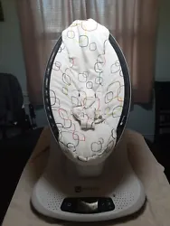4moms mamaroo baby swing.  Works perfect has different noises and speeds. Perfect for newborn babies.Some assembly...