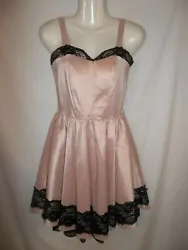 Blush Pink w/ Black Lace. Party or Formal Dress. I will include a coordinating hair bow, and black belt! Sweetheart...