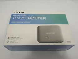 Belkin Wireless Dual Band Travel Router. As Shown in Photos. Untested. New Unopened in Original Sealed Packaging.  ...