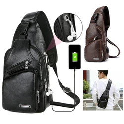 USB Charging Port. Well Organized Structure. Item Type: Leather Chest Bag. 1 x Chest Bag. 1 x USB Cable. Ideal...