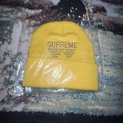 Supreme Nothing But Beanie Cap Mustard Olive FW22 Supreme New York 2022 New DS.