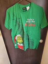 Green Grinch Your A Mean One Grinch Youth T Shirt Xl. Great condition check out my other items that are up for sale and...