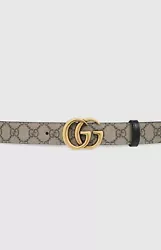 GUCCI GG Marmont Reversible Belt Monogram/Brown 90/36 - 411924 **Description**. Condition is New with tags. Shipped...