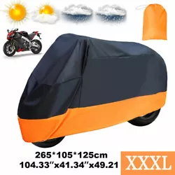 Safety Lock Holes:Perfect for motorcycle outdoor storage, this cover has 2 lock holes that allow you to conveniently...