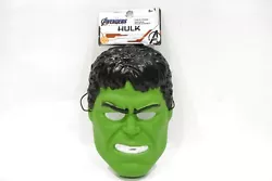 This mask is made of plastic with an elastic head strap. It is designed for children ages 6 and up.