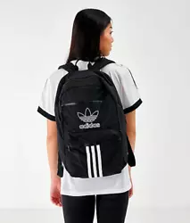 Haul your gear in adidas Originals style. A big Trefoil logo outline and 3-Stripes on the front pocket add bold...