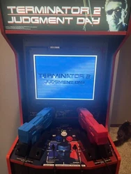 Arcade1UP Terminator 2 Judgment Day with Riser and Lit Marquee Game Machine. Used but in excellent condition. Pickup...