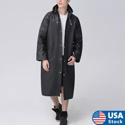 The windproof drawstrings at 2 sides of the hood can make the raincoat stay fixed on the head. 1 Piece Rain Coat...