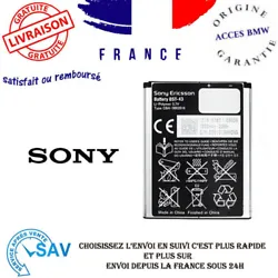 Batterie originale Sonyericsson BST-43 Pour (Elm / Hazel / Mix Walkman / Yari / txt / txt pro ).