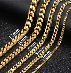 The cuban link chain is one of the most popular style chains! 11mm: 27 to 117 grams (depending on length). These...