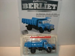 BERLIET GLM 15 M2. N° 63 de la série COLLECTION BERLIET. BENNE DE CHANTIER. EXPORT POUR LA CHINE.