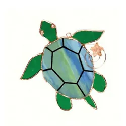 This is the Beautiful Stained Glass Sea Turtle Suncatcher by Gift Essentials! The colorful Gift Essentials Sea Turtle...