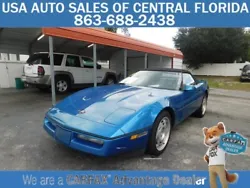 1990 Chevy Corvette Convertible Laguna Blue 64K Miles. Prices are subject to change without notice. EPA mileage...