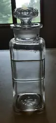 A very nice apothecary jar with the patent date of April 2, 1889. It is also marked WT CO  USA . The stopper fits well...