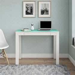This Computer Desk is designed with classic parsons styling that includes a simple silhouette with clean lines. The...