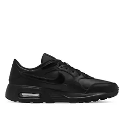 Mens Nike AIR MAX SC Leather Triple Black Shoes Running Sneakers Casual Tennis - 100% AUTHENTIC 
