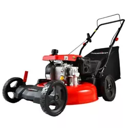 Easy to operate and weighing just 75 lbs., the mower also features a durable steel deck that cuts a 21 in. swath and...