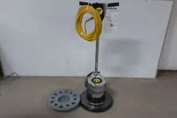 This is a Tornado single speed floor scrubber. The power source is 115VAC and the sound level is 69 dBA. It is made of...