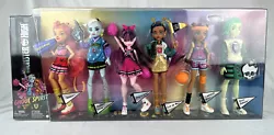 MONSTER HIGH DOLLS GHOUL SPIRIT 6 PACK SPORTY COLLECTION GEN 3.