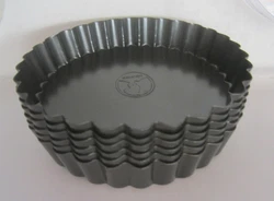 Roshco Set of 6 Mini Tart Quiche Pans Removable Bottom 4.75