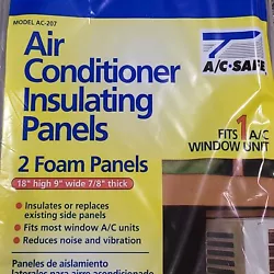 This listing is for a new set of A/C Safe Window Air Conditioner Foam Side Insulation Panels (AC-207) as seen in the...