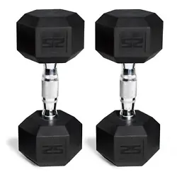 The CAP barbell coated hex dumbbells feature steel, diamond knurled handles with protective coating providing...