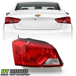 Not Compatible on Impala Limited Models. Tail Light. Compatible on Left Driver Side Only. Driver Side Only. Our main...