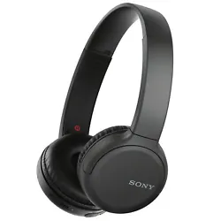 Sony WH-CH510 Stamina Wireless On-Ear Headphones (Black). The Sony WH-CH510 Wireless On-Ear Headphones are wireless,...