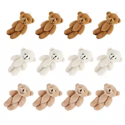 Feature: 1. Item Type: Mini Stuffed Bears. Material: PP Cotton + Artificial Velvet. Small and light, each set of plush...
