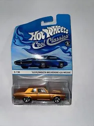 Hot Wheels Cool Classics 63 Plymouth Belvedere 426 Wedge SPECTRAFROST NEW.