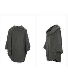 Cabi Shimmer Poncho Sweater, Medium Fall 2021, 4247 Removable Collar￼, Dark Grey. Worn and cleaned just once. Like...